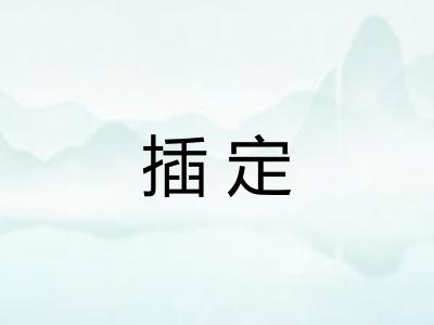 插定
