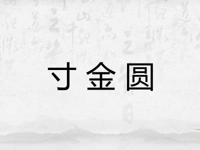 寸金圆 寸金圆