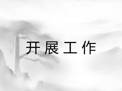 开展工作