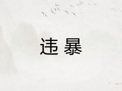 违暴 违暴