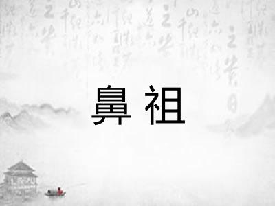 鼻祖