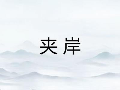 夹岸