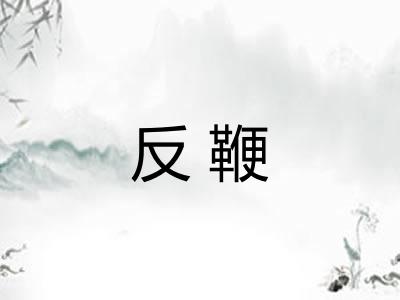 反鞭 反鞭