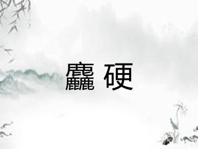 麤硬 麤硬