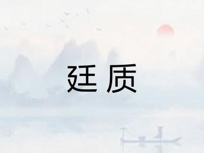 廷质
