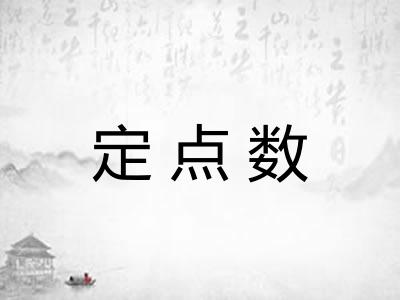 定点数 定点数