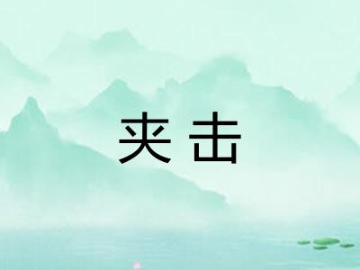 夹击 夹击