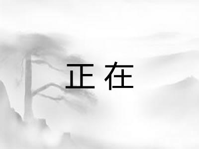 正在 正在
