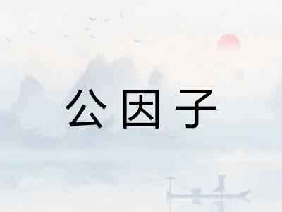 公因子 公因子