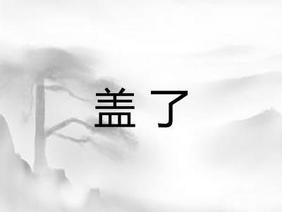 盖了 盖了