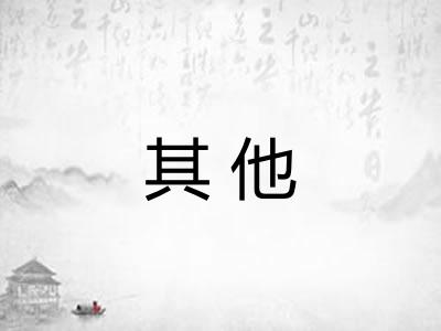 其他 其他