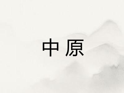 中原 中原