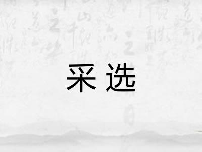 采选 采选