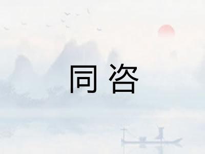同咨 同咨