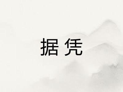 据凭
