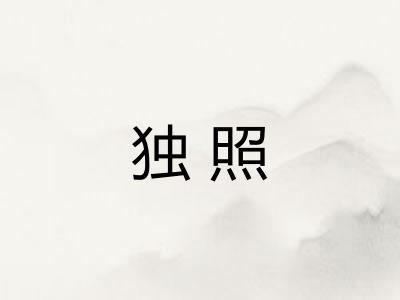 独照 独照