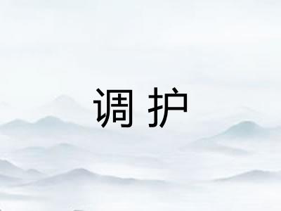 调护 调护
