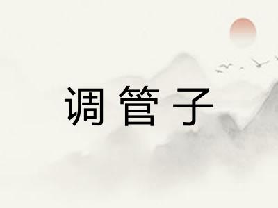 调管子 调管子