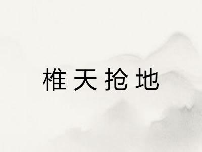 椎天抢地 椎天抢地