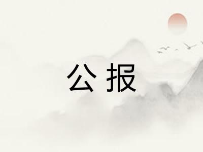 公报 公报