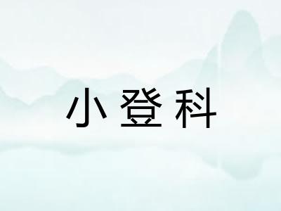 小登科