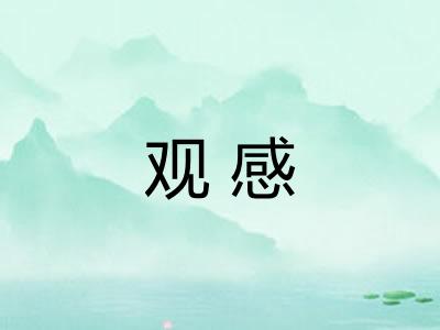 观感 观感