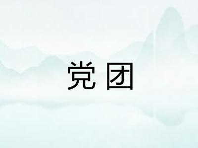 党团 党团