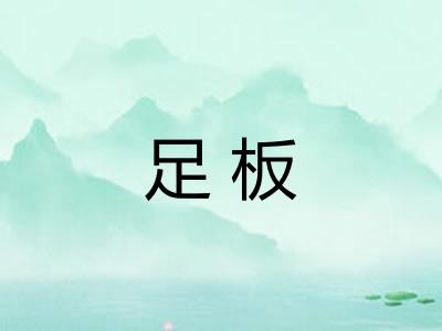 足板 足板