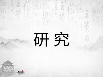 研究
