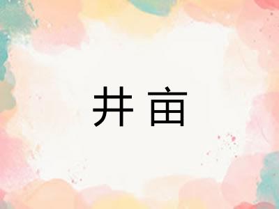 井亩