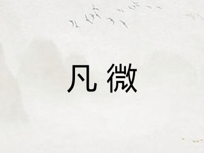 凡微