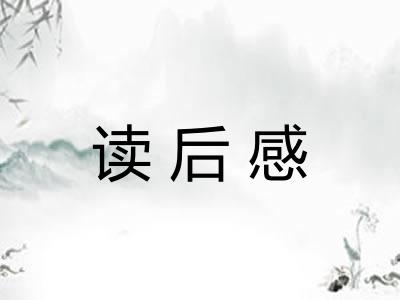 读后感