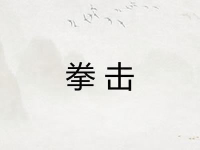 拳击 拳击