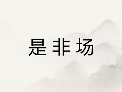是非场