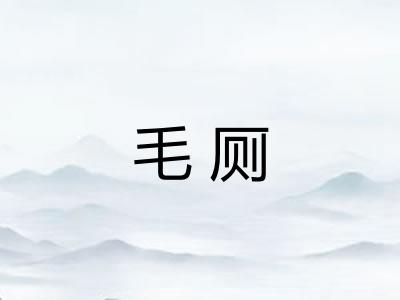 毛厕 毛厕