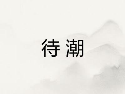 待潮 待潮