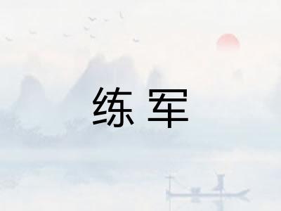 练军 练军