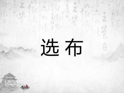 选布 选布