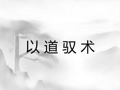 以道驭术 以道驭术