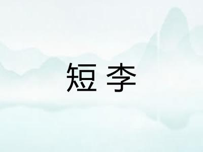 短李 短李