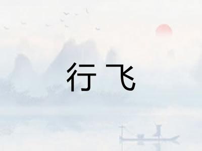 行飞