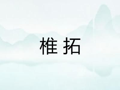 椎拓 椎拓