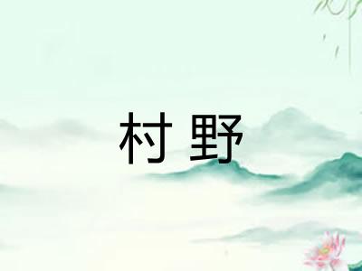 村野 村野