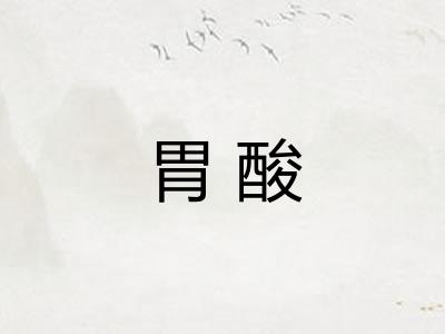 胃酸 胃酸