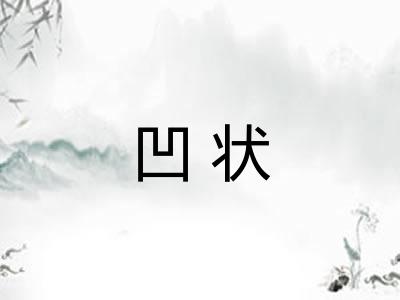 凹状