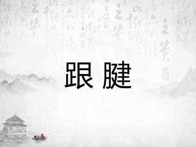 跟腱
