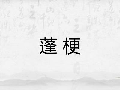 蓬梗