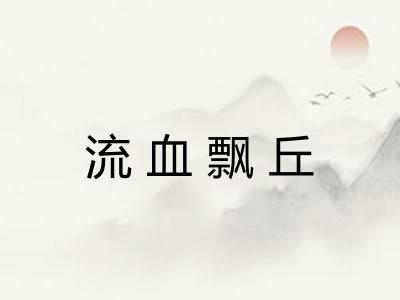 流血飘丘 流血飘丘