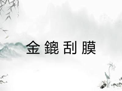 金鎞刮膜