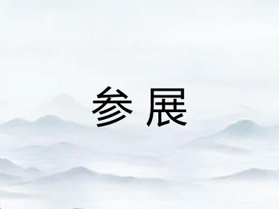参展